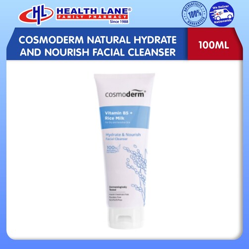 COSMODERM NATURAL HYDRATE AND NOURISH FACIAL CLEANSER (100ML)
